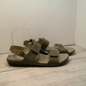 Spenco Women's Comfort Velcro Orthotic Kholo Nuevo Gray Slide Sandal Size 9